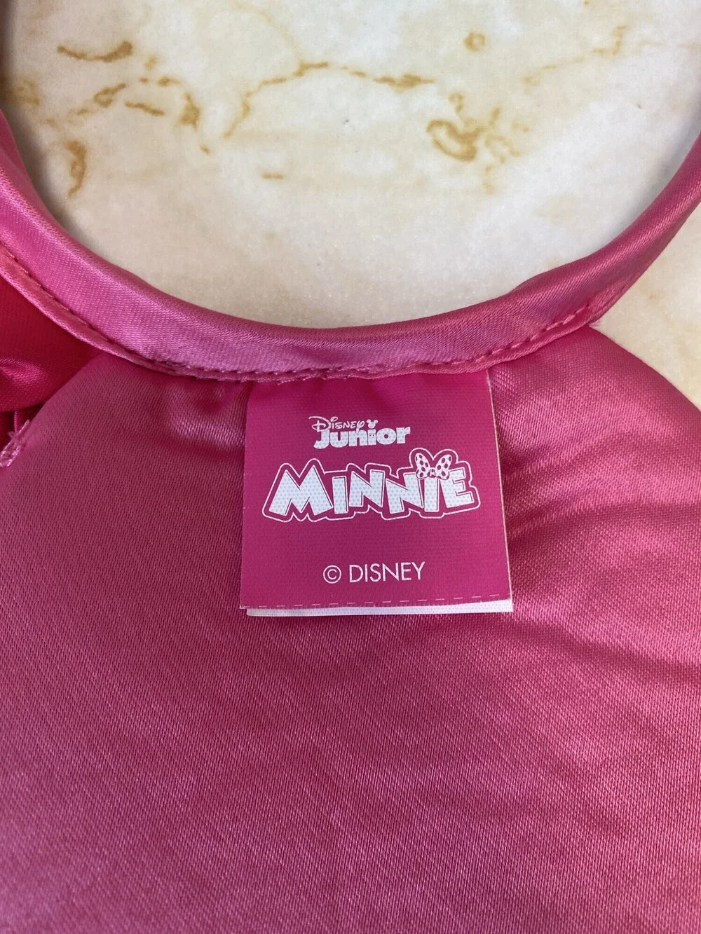 Disney Junior Minnie Mouse Pink White Polka Dot Sequin Ears Headband